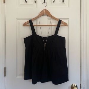 Marc Jacobs Black Pucker Panel Blouse